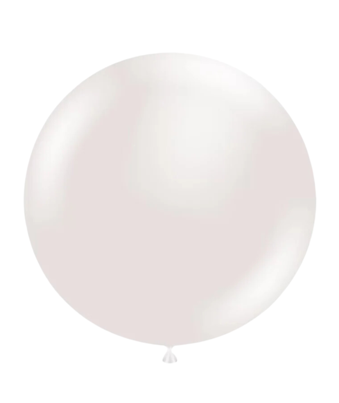 Large white balloon on a white background