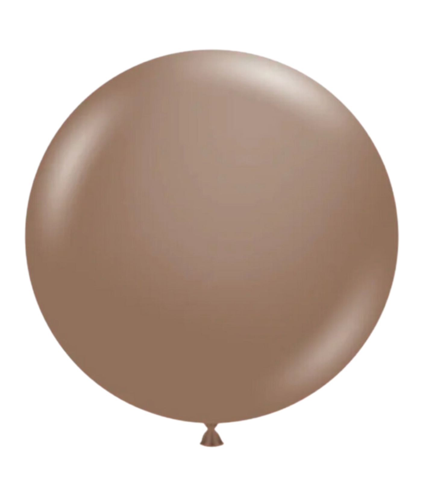 Brown balloon on a white background
