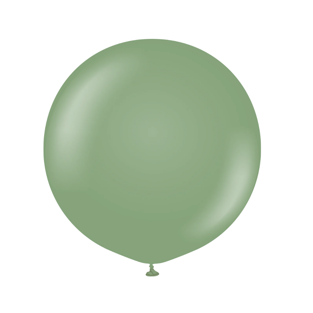 Green balloon on a white background