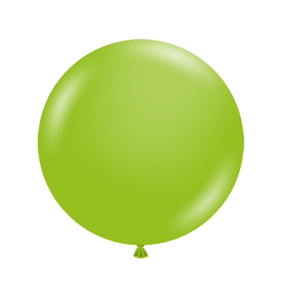 lime Green balloon on a white background