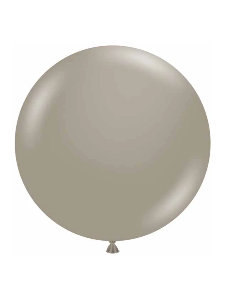Large beige balloon on a white background
