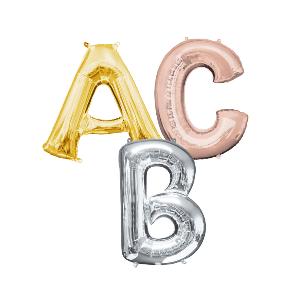FOIL LETTER BALLOONS 34" (UNINFLATED)