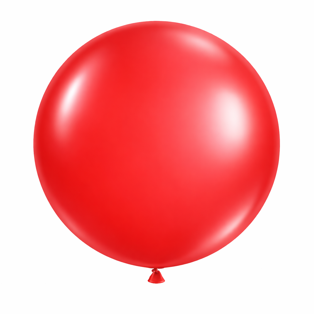 Red balloon on a white background