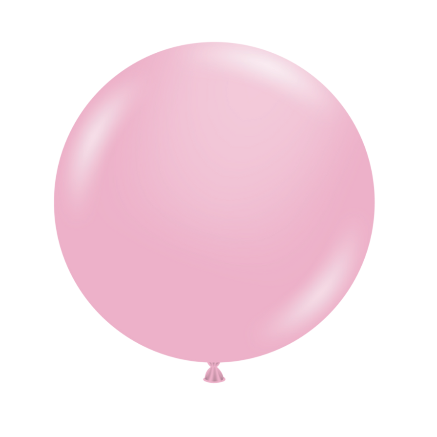 Pink balloon on a white background