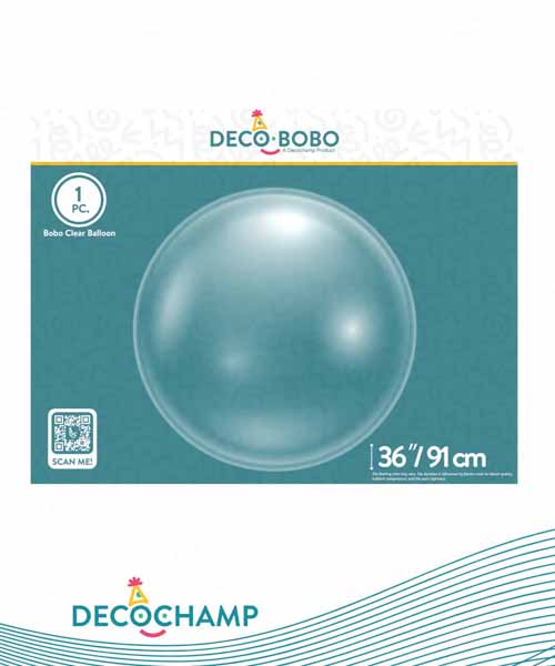 DECO CHAMP 36" CLEAR BOBO FLAT