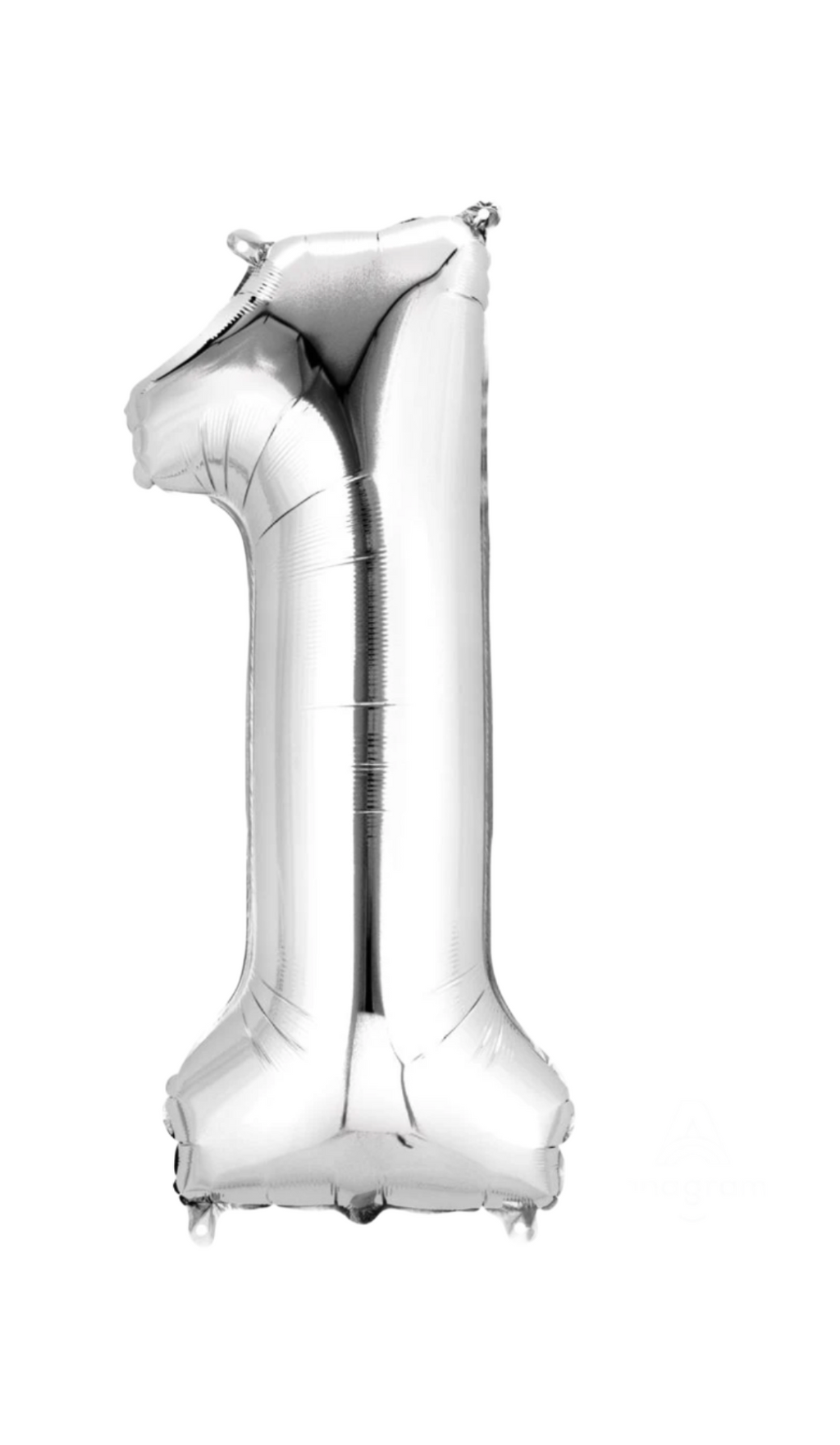 (Uninflate) Anagram Silver 34" Number Balloon