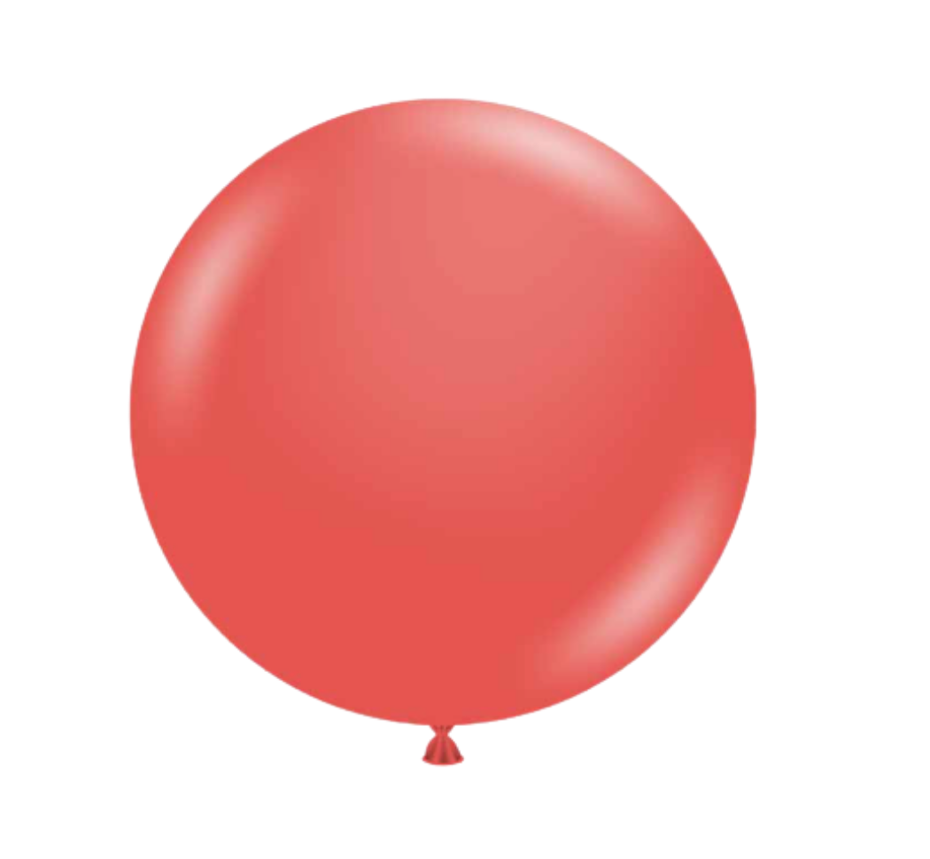Red balloon on a white background