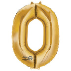 (Uninflated) Anagram Gold 34" Number Balloon