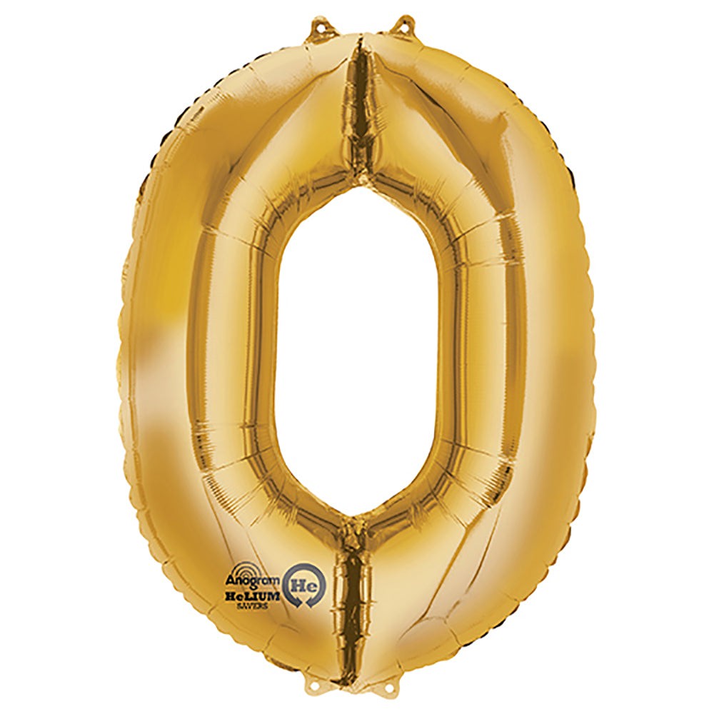 (Uninflated) Anagram Gold 34" Number Balloon