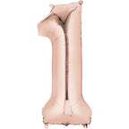(Uninflated) Anagram Rose Gold 34" Number Balloon