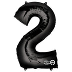 (Uninflated) Anagram Black 34" Number Balloon