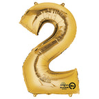 (Uninflated) Anagram Gold 34" Number Balloon