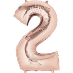 (Uninflated) Anagram Rose Gold 34" Number Balloon