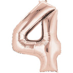 (Uninflated) Anagram Rose Gold 34" Number Balloon