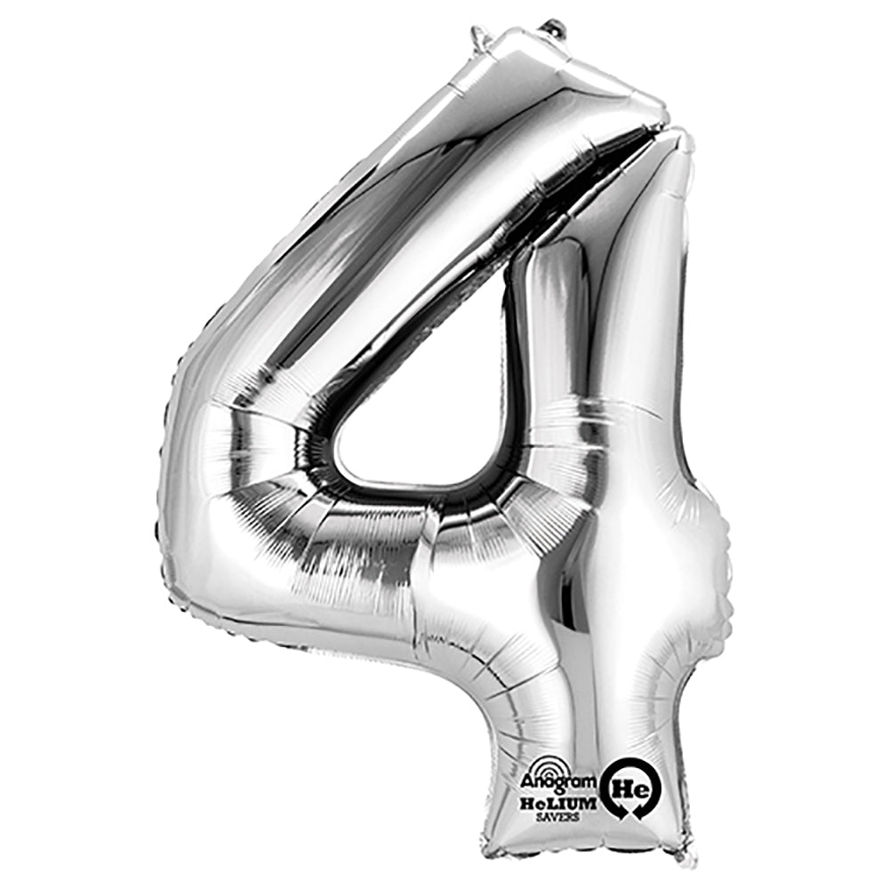 (Uninflated) Anagram Silver 34" Number Balloon