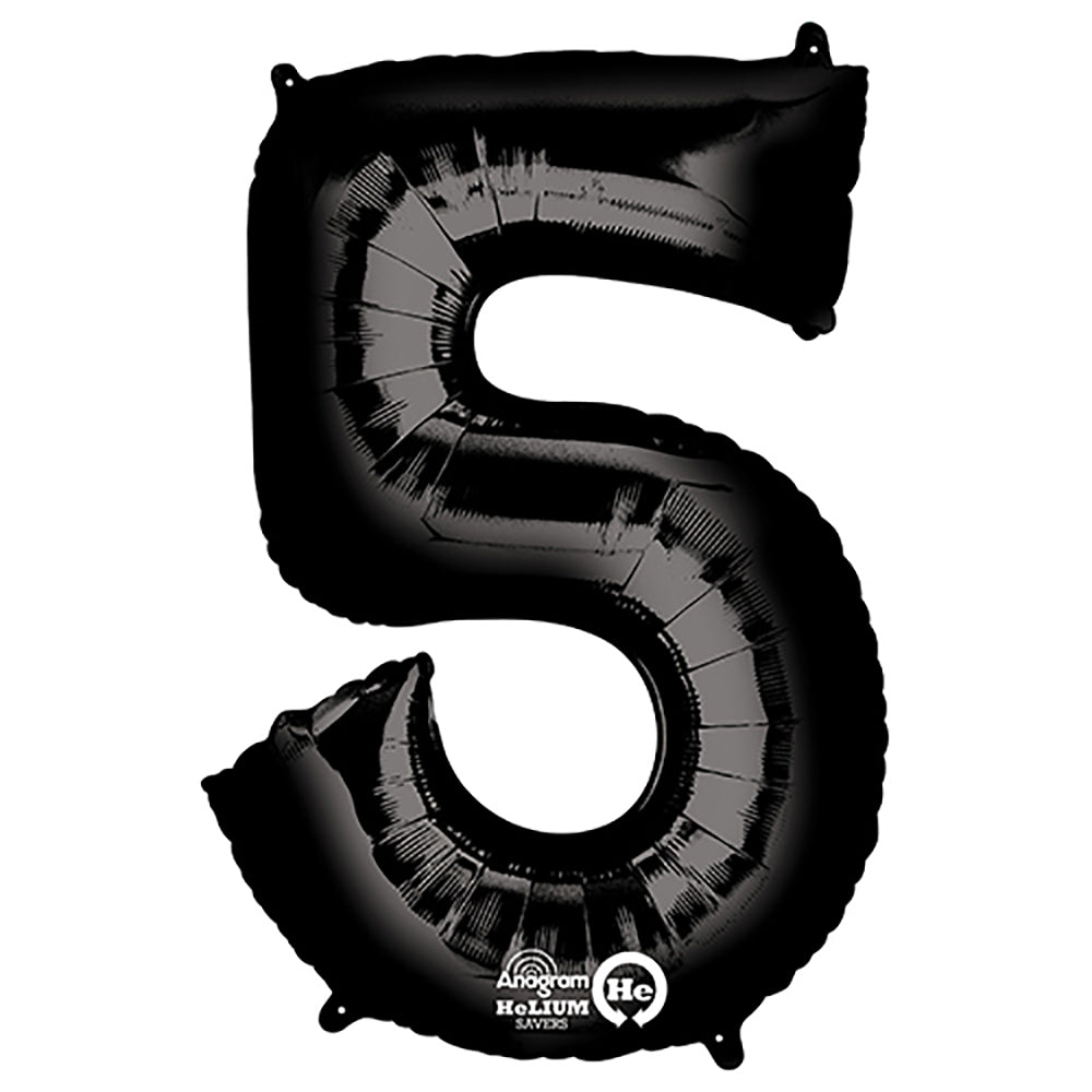 (Uninflated) Anagram Black 34" Number Balloon