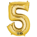 (Uninflated) Anagram Gold 34" Number Balloon