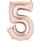 (Uninflated) Anagram Rose Gold 34" Number Balloon