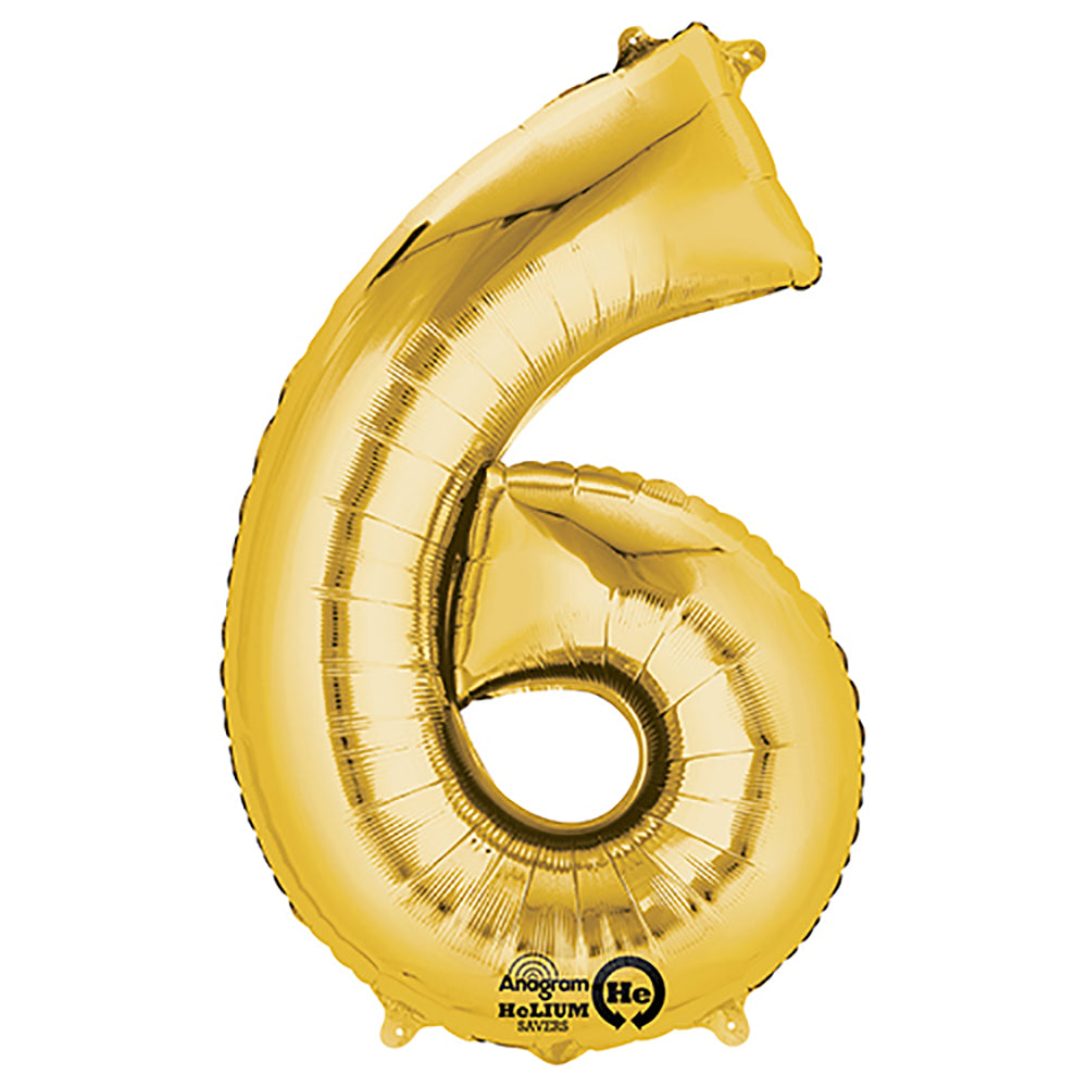 (Uninflated) Anagram Gold 34" Number Balloon