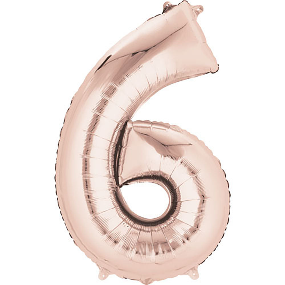 (Uninflated) Anagram Rose Gold 34" Number Balloon
