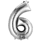 (Uninflated) Anagram Silver 34" Number Balloon