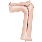 (Uninflated) Anagram Rose Gold 34" Number Balloon