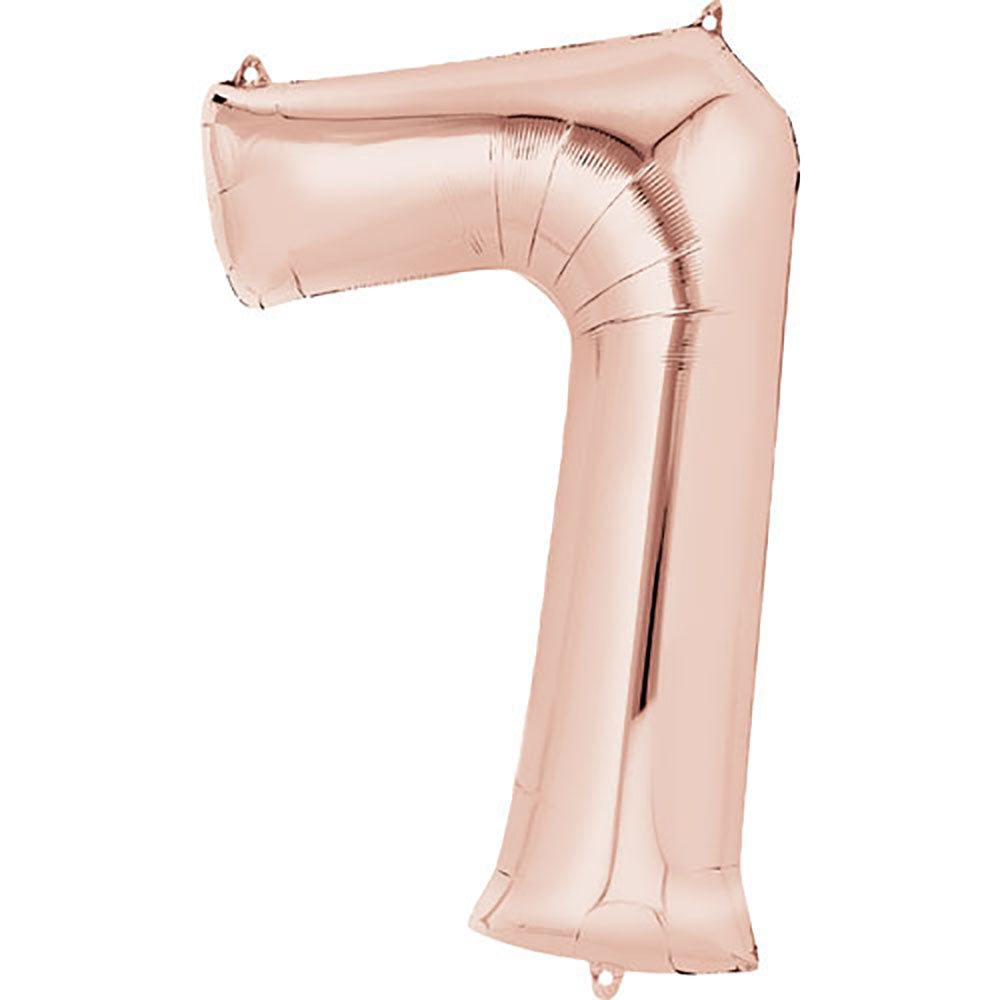 (Uninflated) Anagram Rose Gold 34" Number Balloon