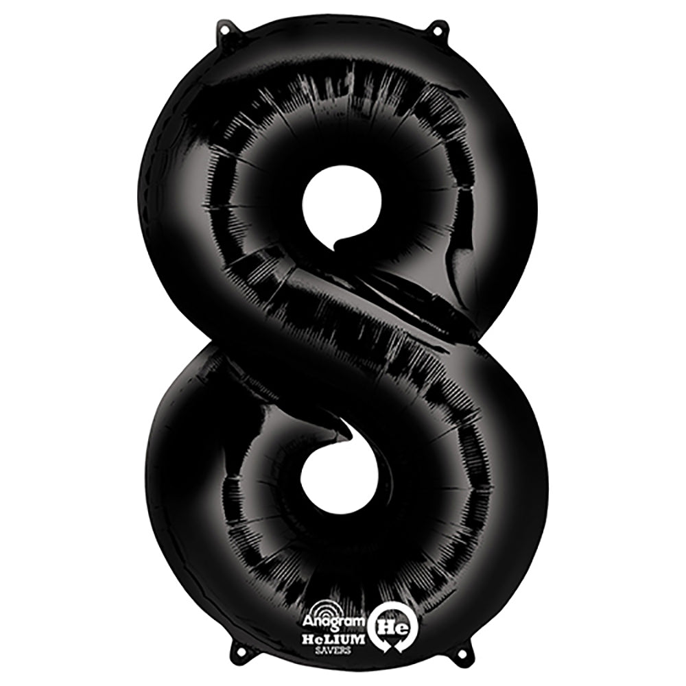 (Uninflated) Anagram Black 34" Number Balloon