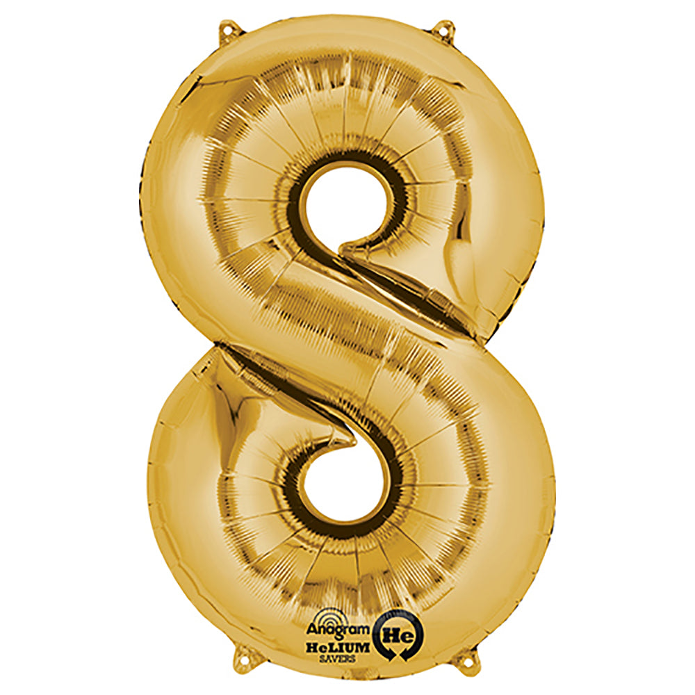 (Uninflated) Anagram Gold 34" Number Balloon