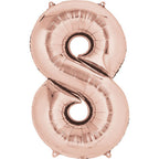 (Uninflated) Anagram Rose Gold 34" Number Balloon