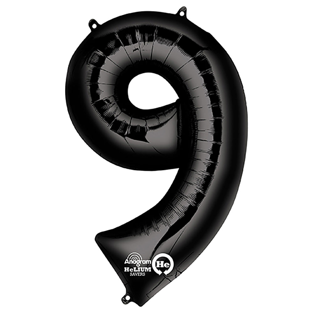 (Uninflated) Anagram Black 34" Number Balloon