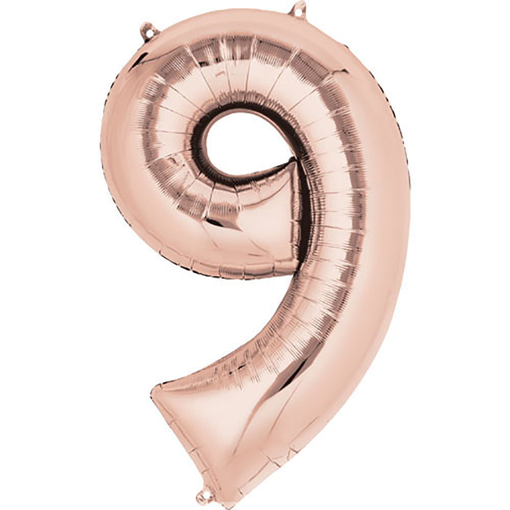 (Uninflated) Anagram Rose Gold 34" Number Balloon