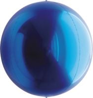 Orbs blue round sphere foil balloon