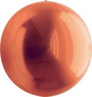Orbs copper gold round sphere foil balloon