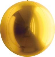 Orbs deep gold round sphere foil balloon