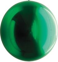 Orbs green round sphere foil balloon