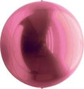 Orbs pearl pink round sphere foil balloon