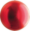Orbs red round sphere foil balloon