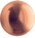 Orbs rose gold round sphere foil balloon