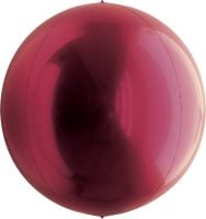 Orbs wine red round sphere foil balloon
