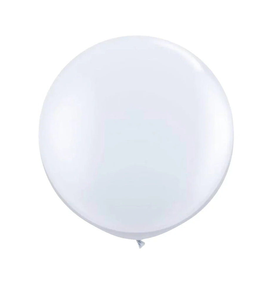 White balloon on a white background