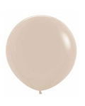 Beige balloon on a white background